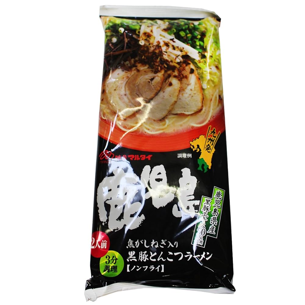 Amazon.co.jp: マルタイ 鹿児島黒豚とんこつラーメン 185g